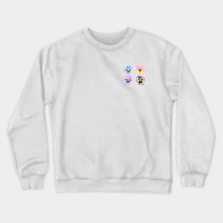 4 little pansies Crewneck Sweatshirt